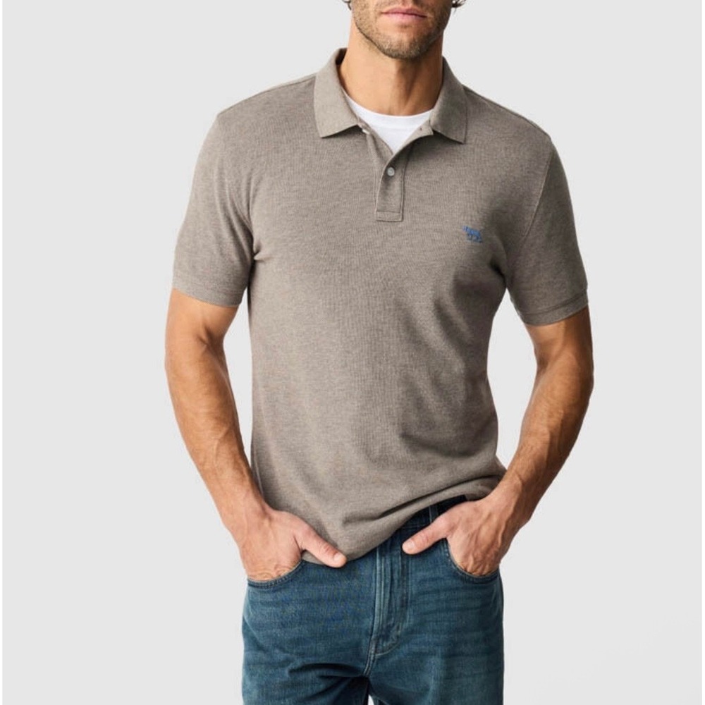 The Gunn Men's Sports Fit Polo 3XL Sports Fit Mocha 100% Cotton NWT Casual